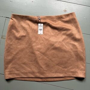 Express Tan Mini Skirt